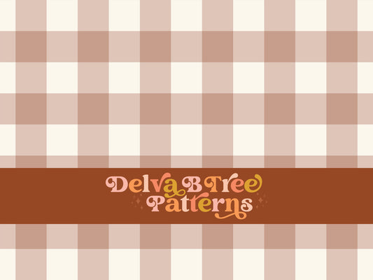 One inch blush pink and off white gingham seamless file for fabric printing. Classic Buffalo Checked Repeat Pattern for textiles, polymailers, baby boy lovey blankets, nursery crib bedding, kids clothing, girls hair accessories, home decor accents, pet products.