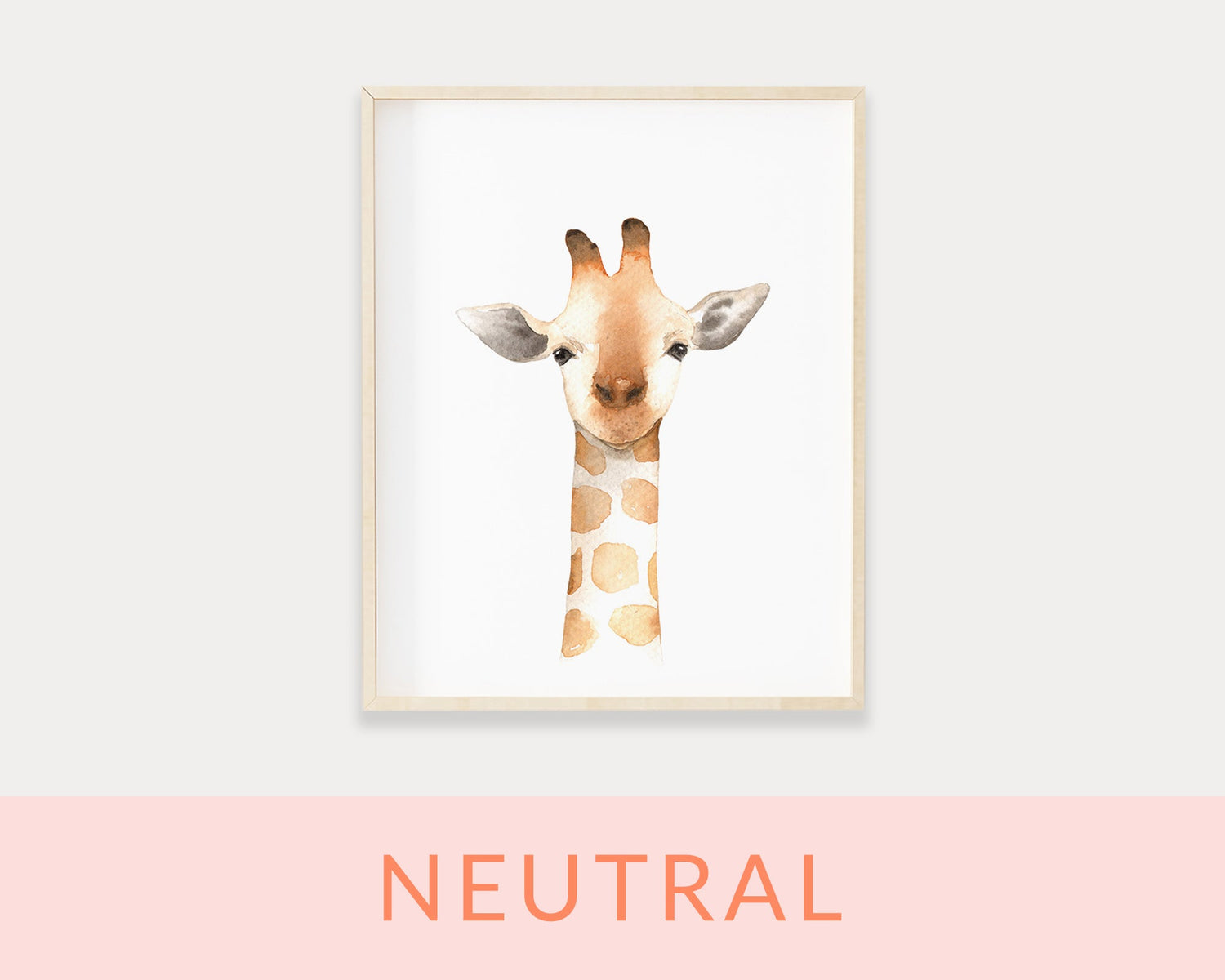 Neutral Animals Printable Wall Art