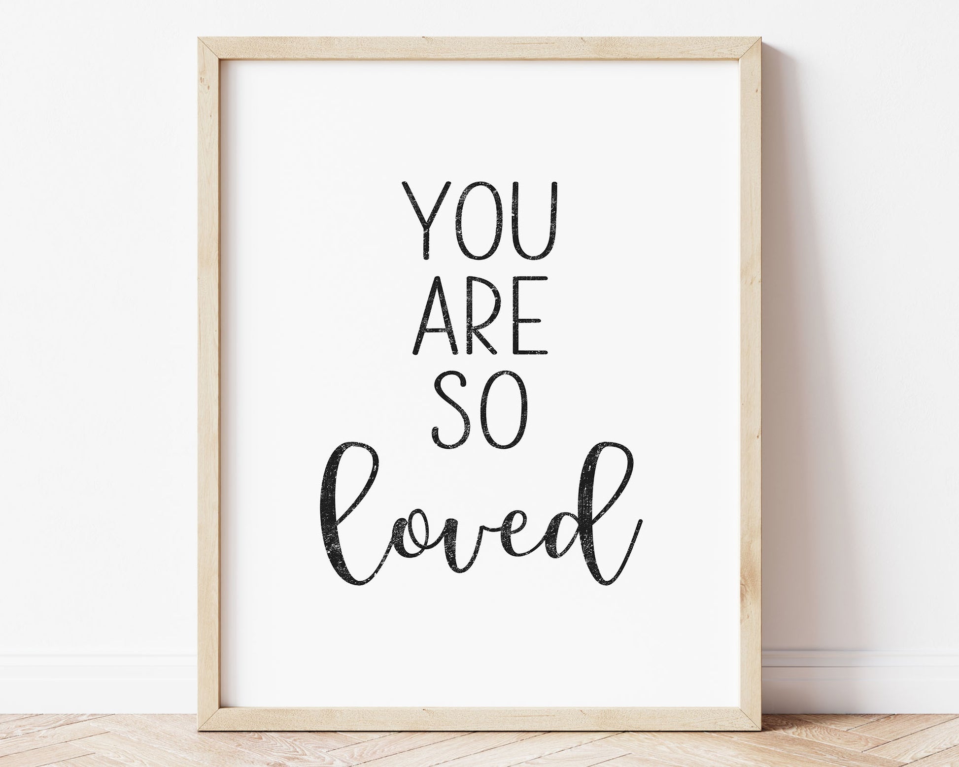 Black You Are So Loved in textured lettering perfect for Baby Nursery Décor, Little Boys Bedroom Wall Art, Toddler Girls Room Wall Hangings, Kiddos Bathroom Wall Art and Childrens Playroom Décor.