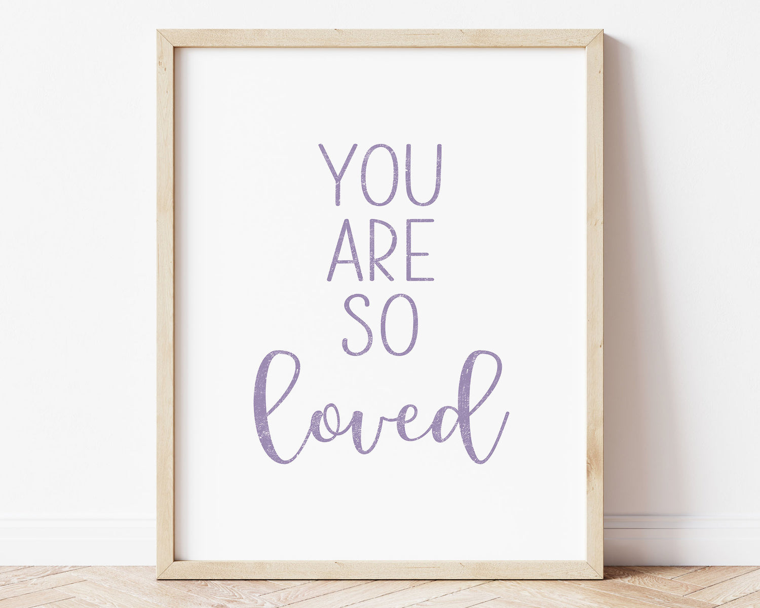 Purple You Are So Loved in textured lettering perfect for Baby Nursery Décor, Little Boys Bedroom Wall Art, Toddler Girls Room Wall Hangings, Kiddos Bathroom Wall Art and Childrens Playroom Décor.