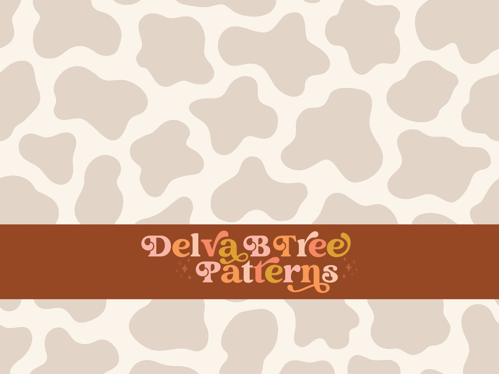 Neutral tan and off white cowhide seamless file for fabric printing. Animal Skin cowhide Print Repeat Pattern for textiles, polymailers, baby boy lovey blankets, nursery crib bedding, kids clothing, girls hair accessories, home decor accents, pet products.