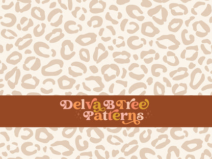 Tan and cream leopard seamless file for fabric printing. Animal Skin Leopard Print Repeat Pattern for textiles, polymailers, baby boy lovey blankets, nursery crib bedding, kids clothing, girls hair accessories, home decor accents, pet products.