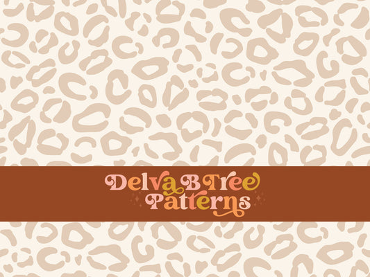 Tan and cream leopard seamless file for fabric printing. Animal Skin Leopard Print Repeat Pattern for textiles, polymailers, baby boy lovey blankets, nursery crib bedding, kids clothing, girls hair accessories, home decor accents, pet products.