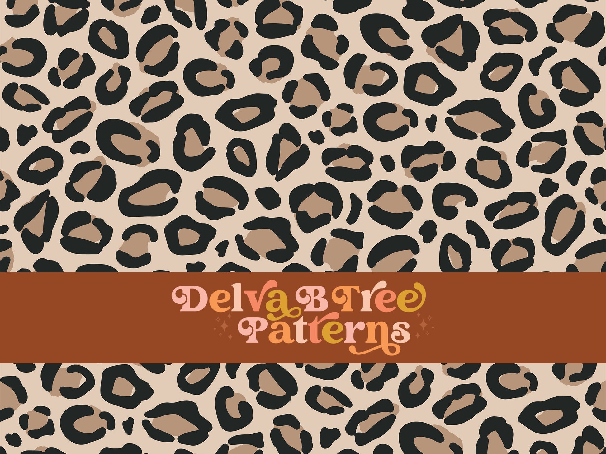 Tan, brown and black leopard seamless file for fabric printing. Animal Skin Leopard Print Repeat Pattern for textiles, polymailers, baby boy lovey blankets, nursery crib bedding, kids clothing, girls hair accessories, home decor accents, pet products.