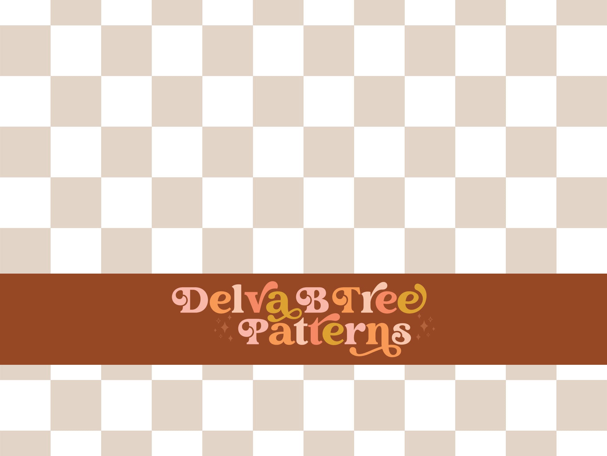 1" neutral tan and white checkered seamless file for fabric printing. Boho classic Checked Repeat Pattern for textiles, polymailers, baby boy lovey blankets, nursery crib bedding, kids clothing, girls hair accessories, home decor accents, pet products.