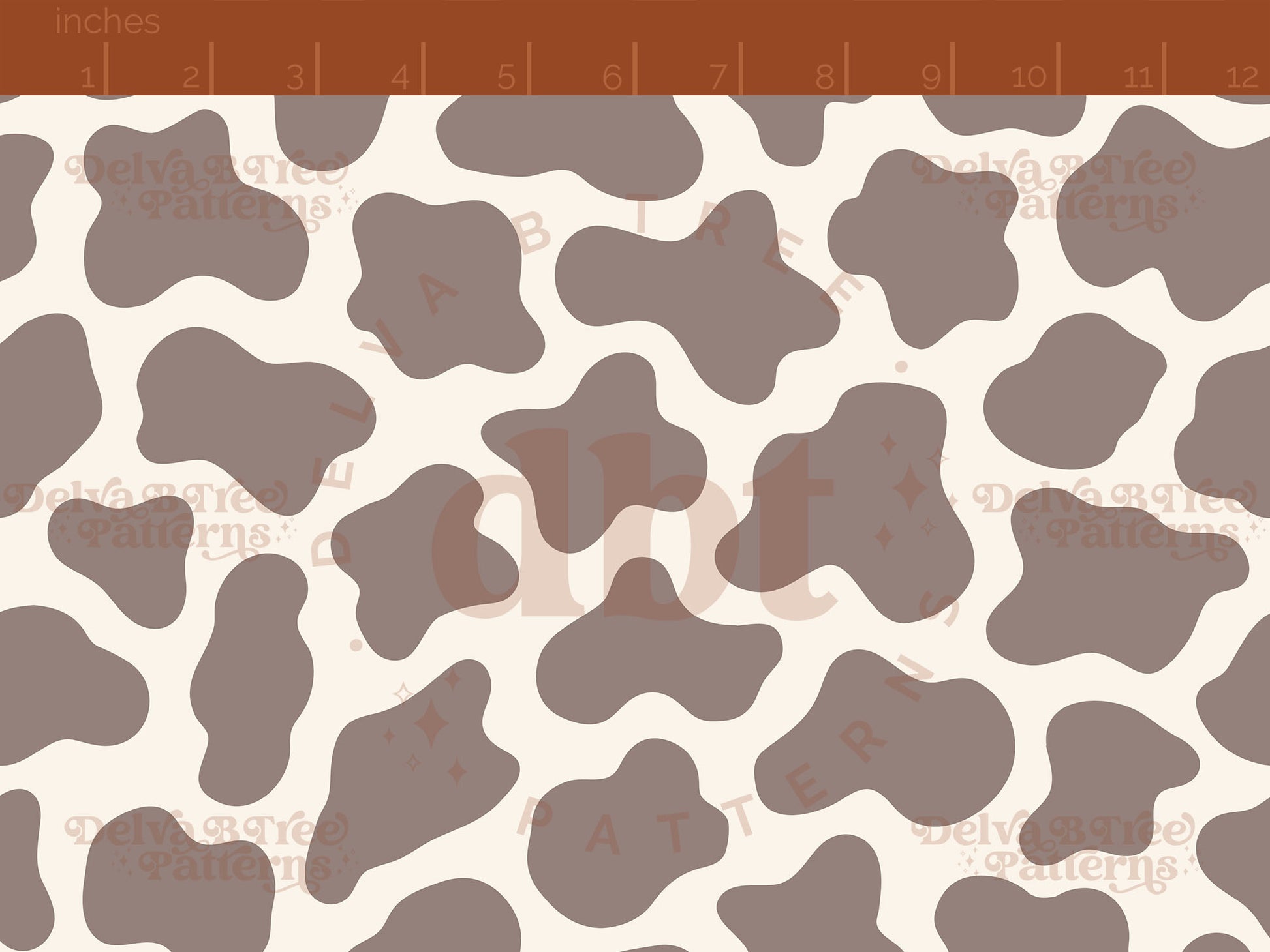 Taupe and natural off white cow print seamless pattern scale digital file for small shops that make handmade products in small batches.