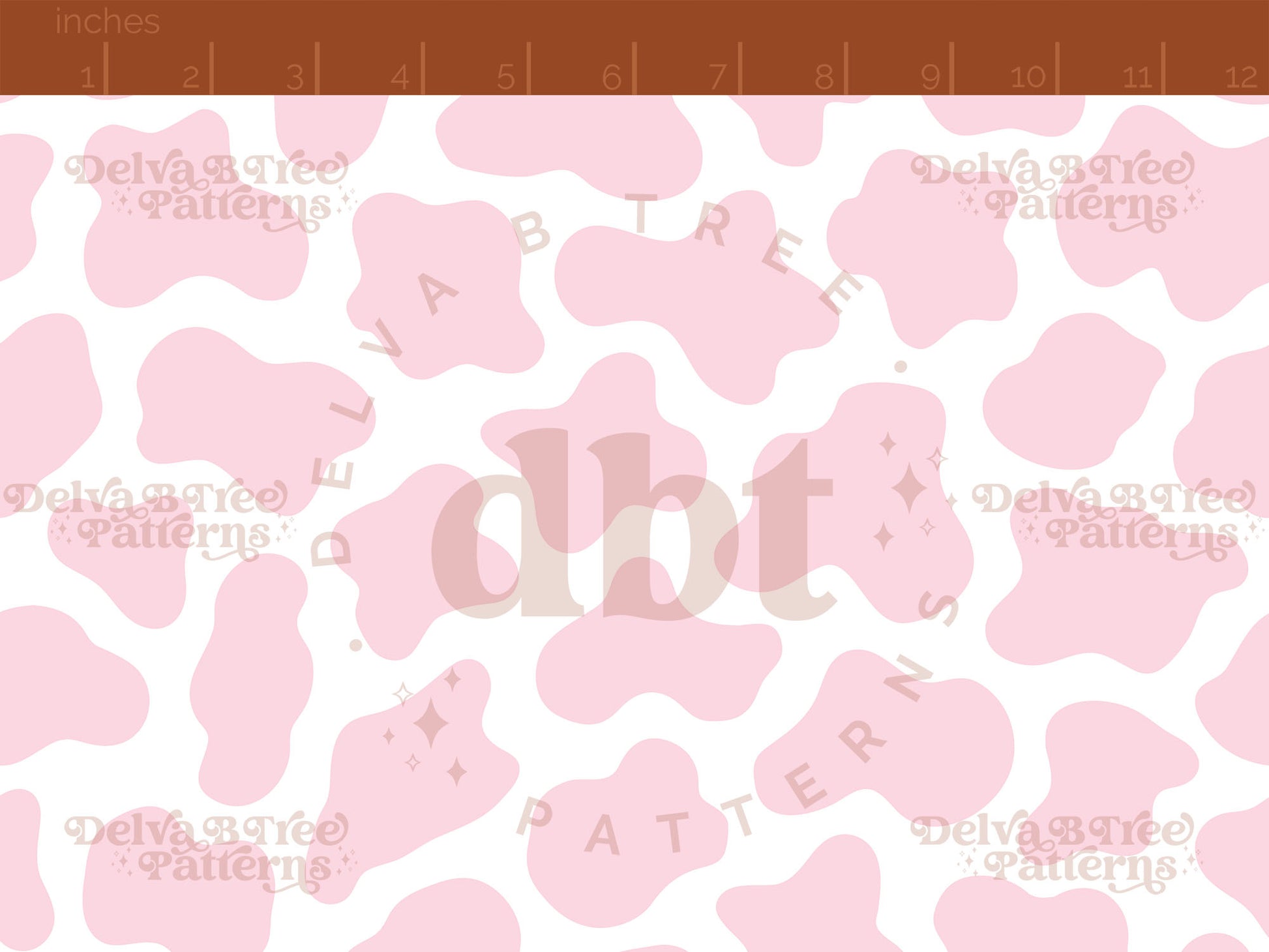 Pale pink and white cow print seamless pattern scale digital file for small shops that make handmade products in small batches.