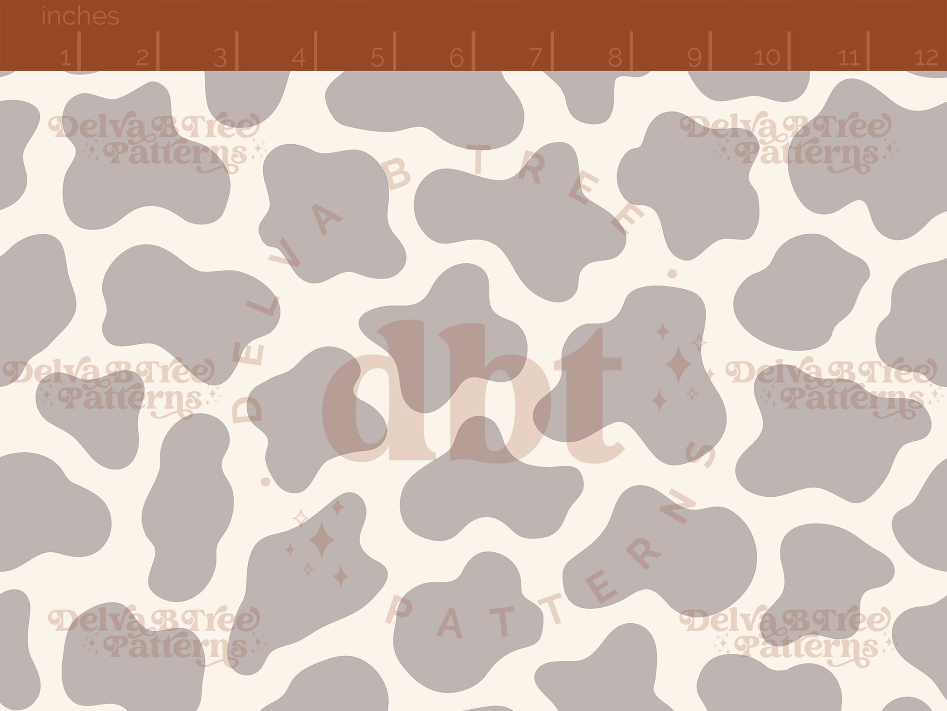 Gray and natural off white cow print seamless pattern scale digital file for small shops that make handmade products in small batches.