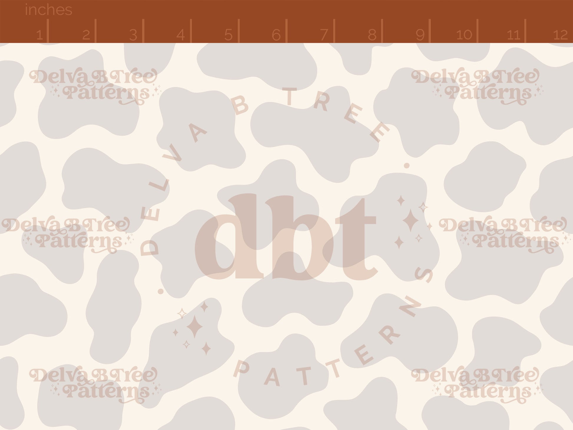 Light gray and natural off white cow print seamless pattern scale digital file for small shops that make handmade products in small batches.