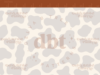 Light gray and natural off white cow print seamless pattern scale digital file for small shops that make handmade products in small batches.