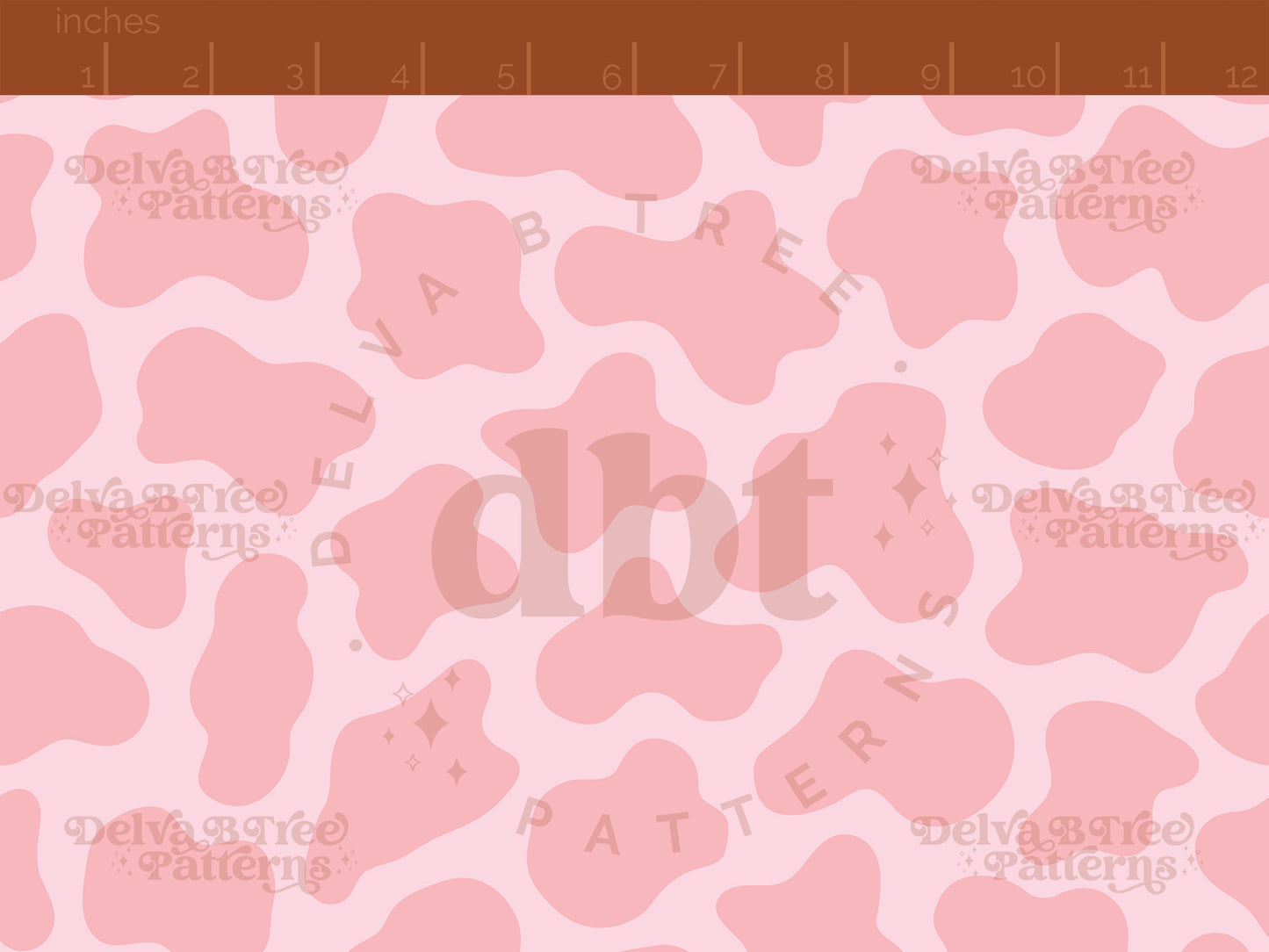 Tone on Tone pink cow print seamless pattern scale digital file for small shops that make handmade products in small batches.