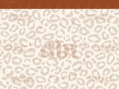 Neutral tan and off white leopard print seamless pattern scale digital file for small shops that make handmade products in small batches.