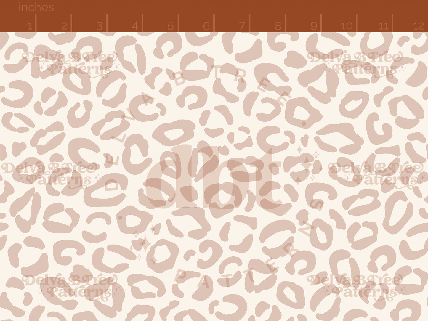 Blush pink and cream leopard print seamless pattern scale digital file for small shops that make handmade products in small batches.