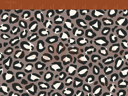 Taupe, ivory and black leopard print seamless pattern scale digital file for small shops that make handmade products in small batches.