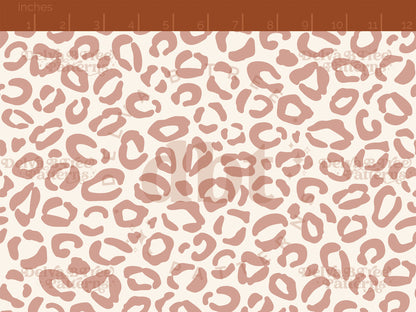 Dusty rose and cream leopard print seamless pattern scale digital file for small shops that make handmade products in small batches.