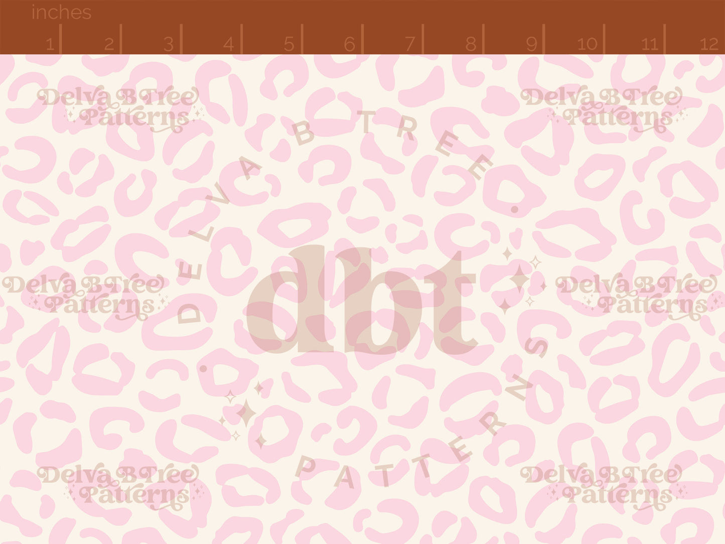 Pale pink and cream leopard print seamless pattern scale digital file for small shops that make handmade products in small batches.