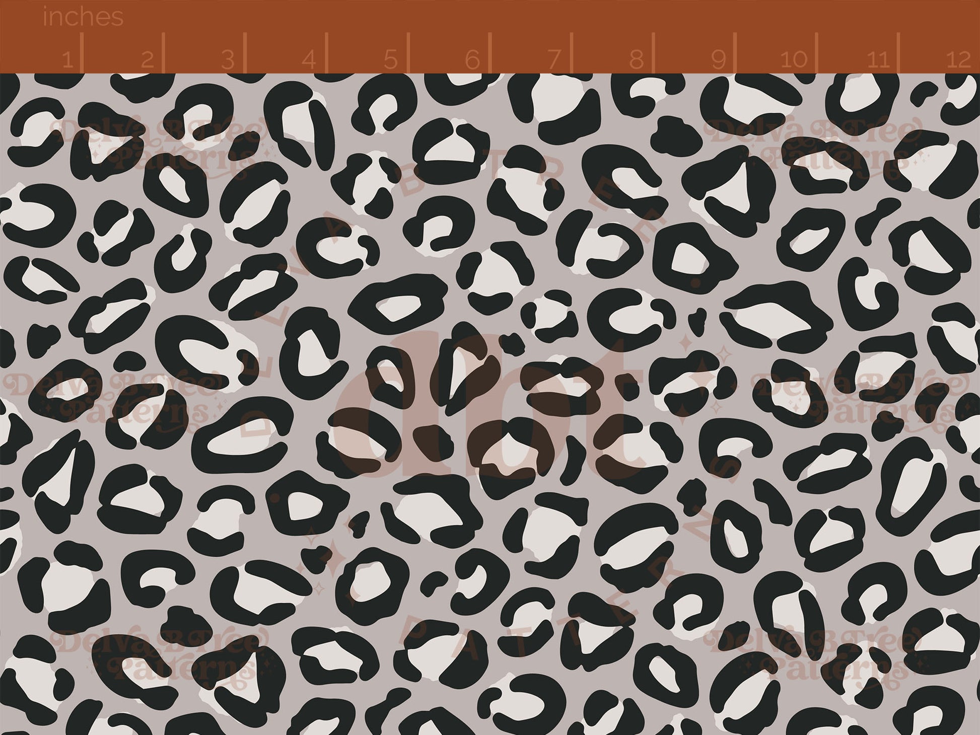 Gray and black leopard print seamless pattern scale digital file for small shops that make handmade products in small batches.