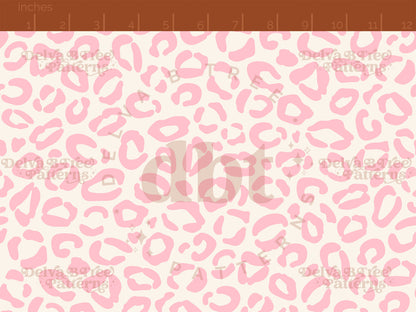Pink and cream leopard print seamless pattern scale digital file for small shops that make handmade products in small batches.