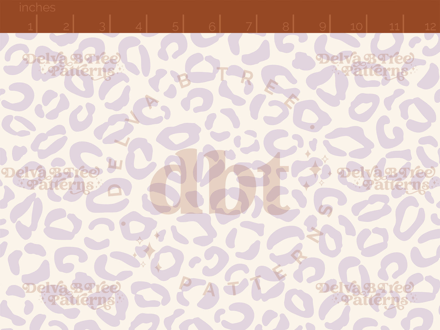 Pastel purple and cream leopard print seamless pattern scale digital file for small shops that make handmade products in small batches.