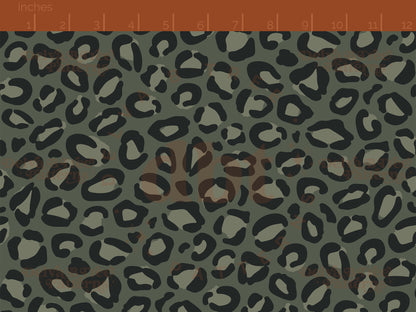 Army green, dark forest green and black leopard print seamless pattern scale digital file for small shops that make handmade products in small batches.
