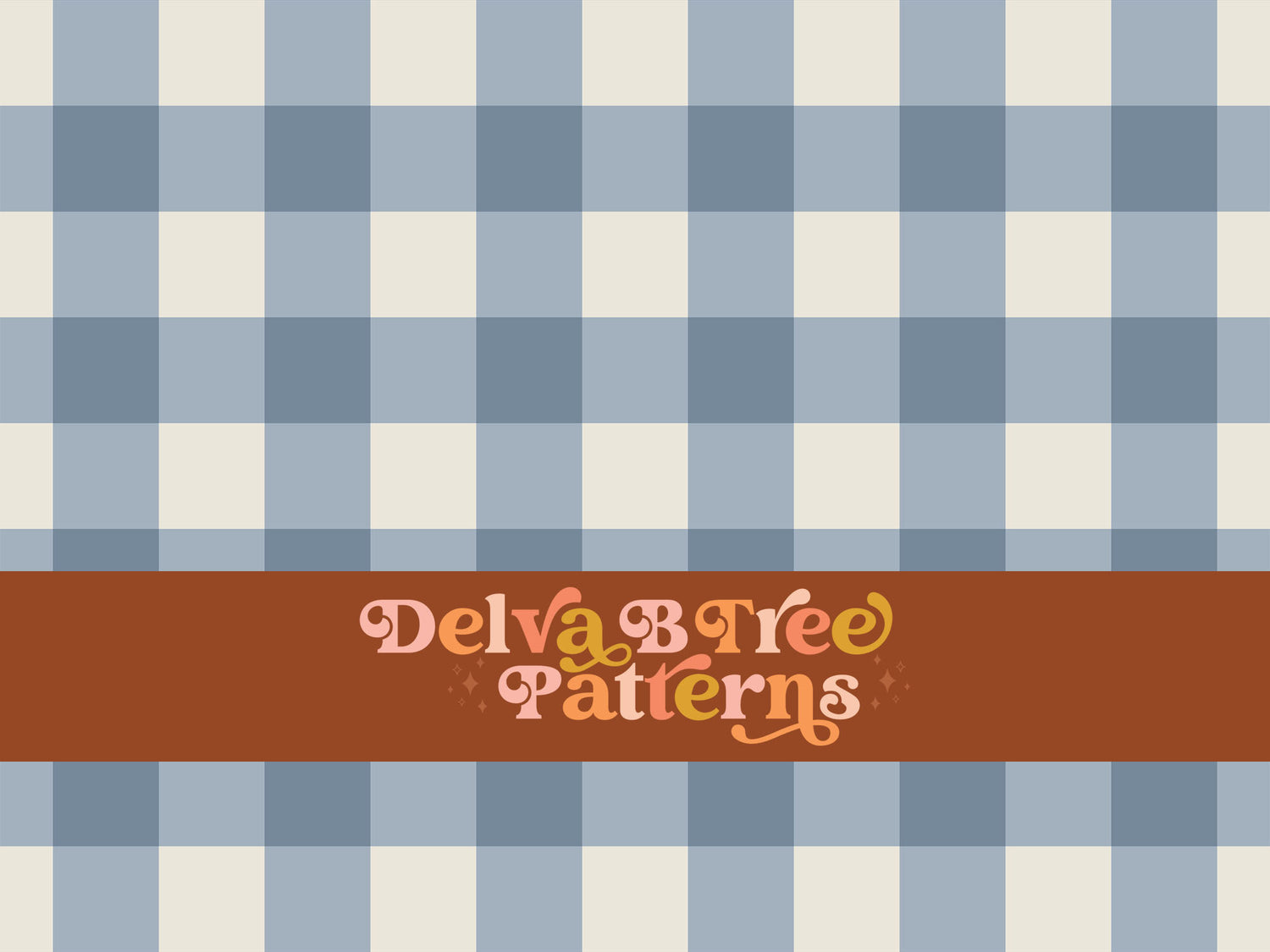 One inch cadet blue and alabaster / vintage off white gingham seamless file for fabric printing perfect for Fourth of July. Boho classic Checked Repeat Pattern for textiles, polymailers, baby boy lovey blankets, nursery crib bedding, kids clothing, girls hair accessories, home decor accents, pet products.