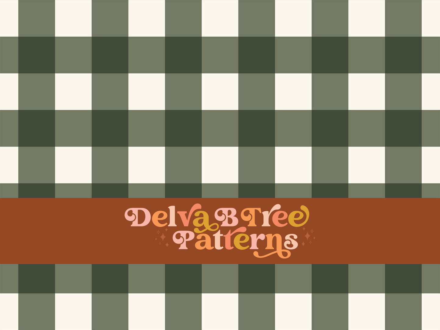 One inch camouflage green and off white gingham seamless file for fabric printing. Classic Buffalo Checked Repeat Pattern for textiles, polymailers, baby boy lovey blankets, nursery crib bedding, kids clothing, girls hair accessories, home decor accents, pet products.