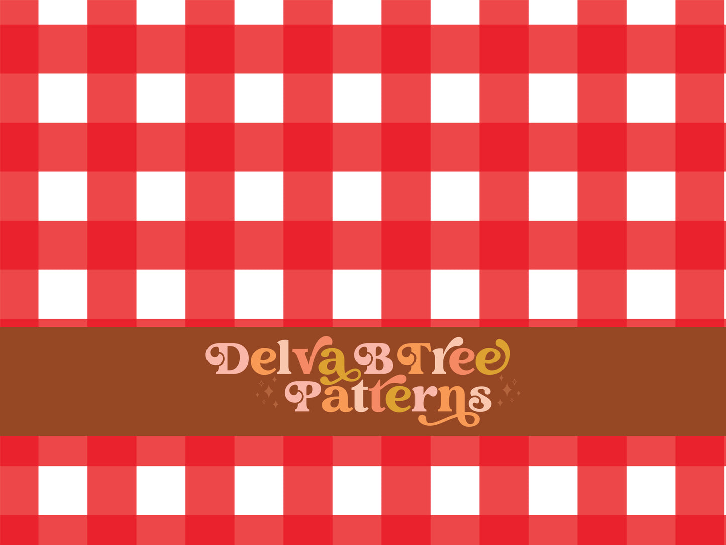 One inch red and white gingham seamless file for fabric printing. Classic Buffalo Checked Repeat Pattern for textiles, polymailers, baby boy lovey blankets, nursery crib bedding, kids clothing, girls hair accessories, home decor accents, pet products.