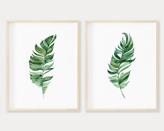 Botanical Set of 2 Printable Wall Art, Digital Download