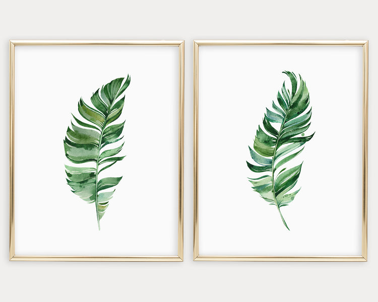 Botanical Set of 2 Printable Wall Art, Digital Download